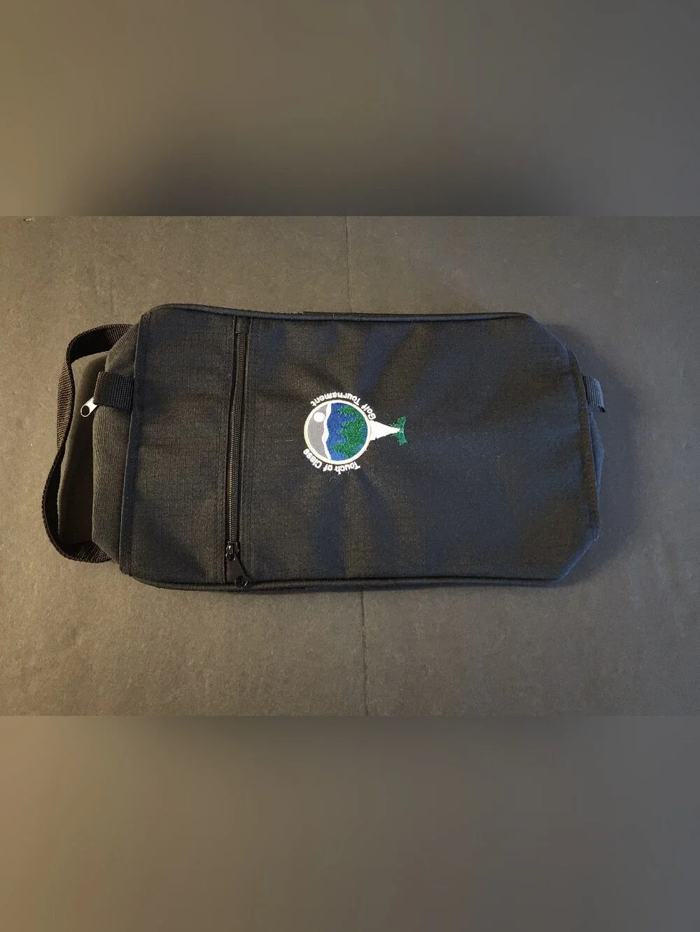 New Unbranded Golf Shoe Travel Bag, Black, With A Touch Of Class Tournament Logo